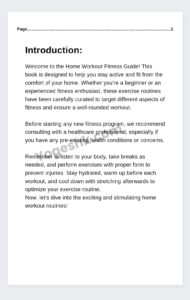 workout book intro